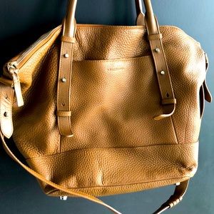 Mackage brown leather tote, excellent condition!